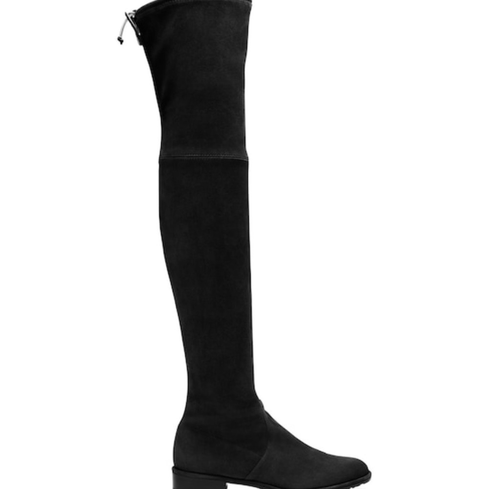 Stuart Weitzman Lowland Black Suede Boots